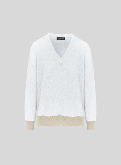 MAGLIA IN COTONE MORBIDO CON INSERTO PAILLETTES