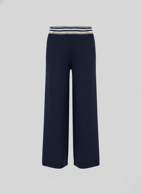 PANTALONI IN PUNTO RETE IN MISTO VISCOSA