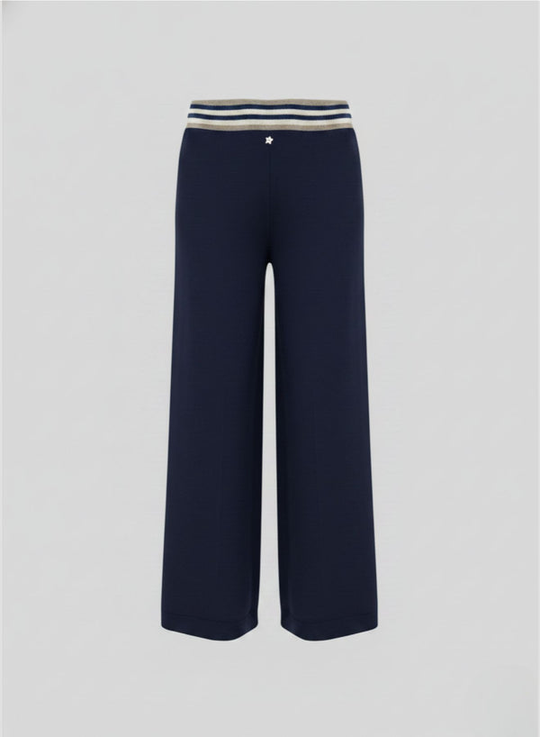 PANTALONI IN PUNTO RETE IN MISTO VISCOSA