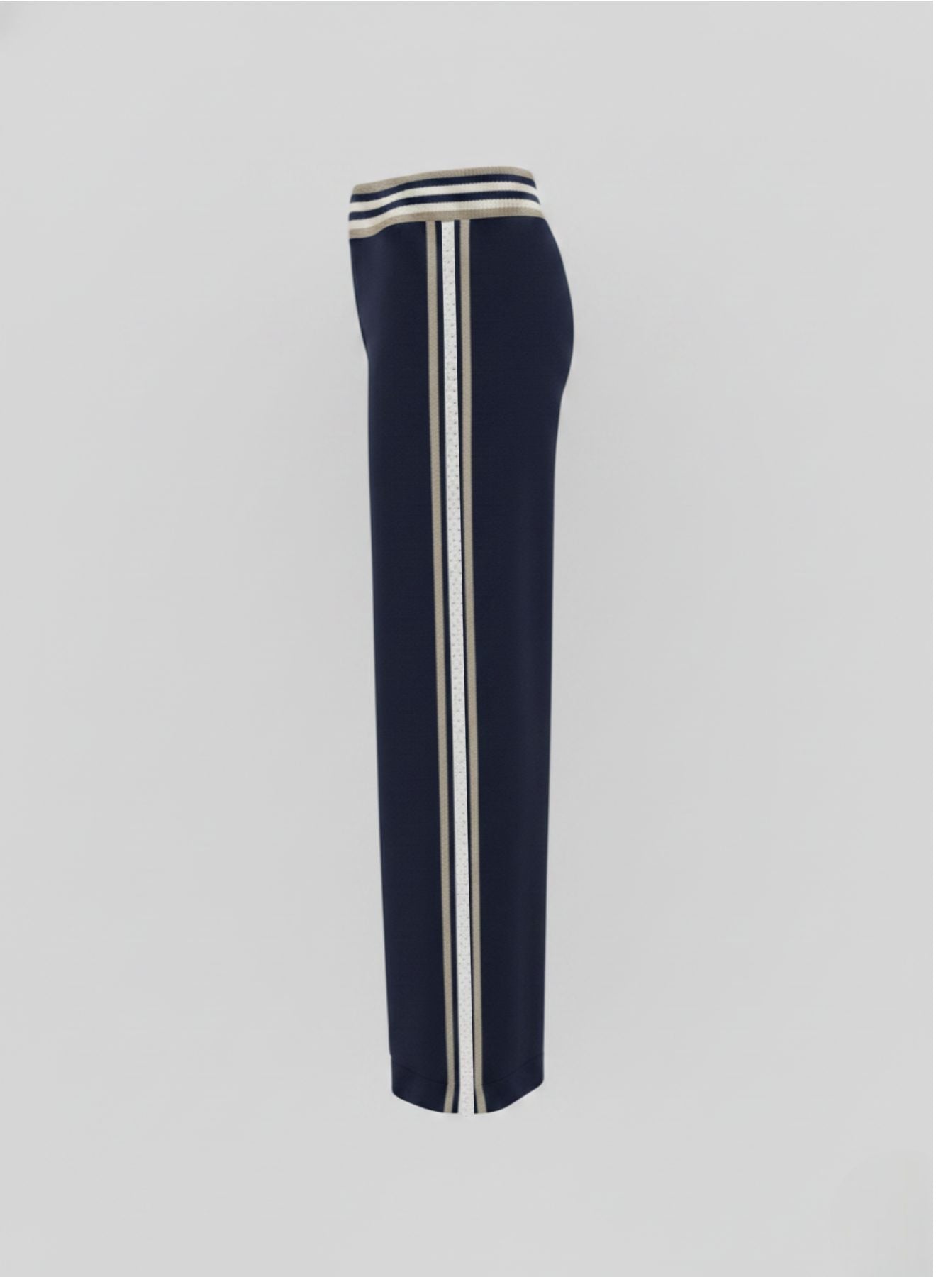 VISCOSE BLEND CROCHET KNIT PANTS