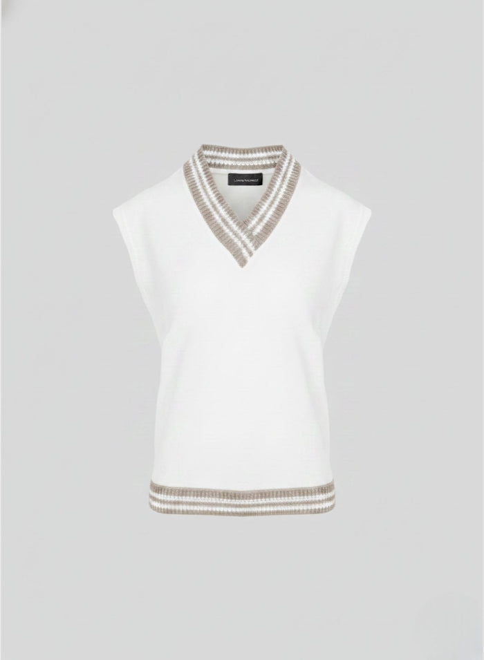 VISCOSE BLEND FISHNET WAISTCOAT