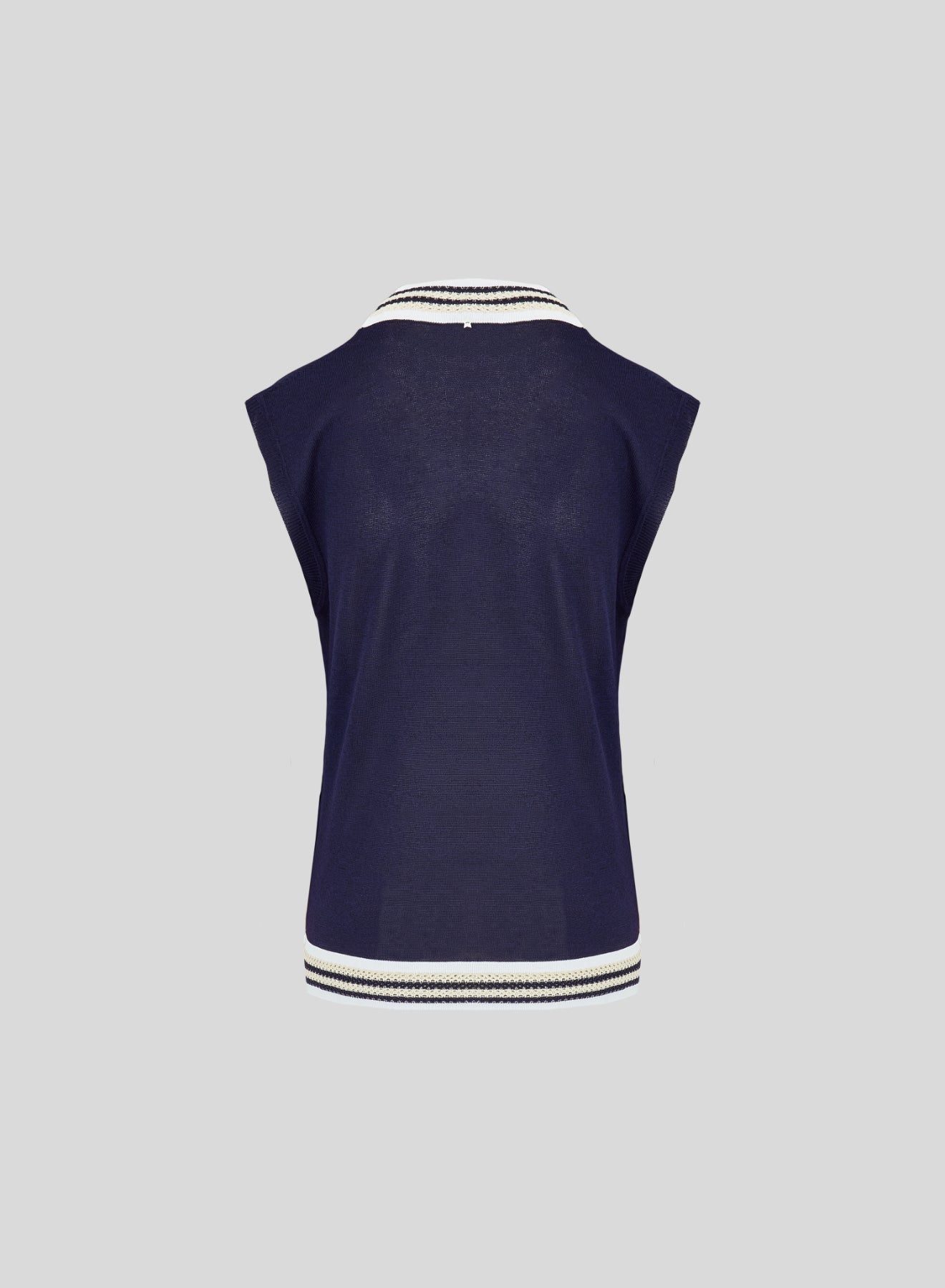 GILET IN PUNTO RETE IN MISTO VISCOSA