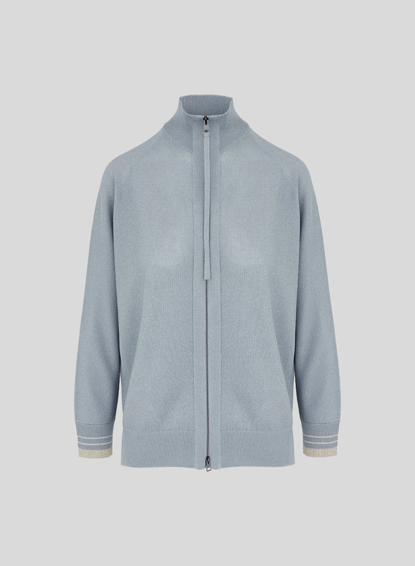 FELPA IN PUNTO RISO IN MISTO VISCOSA