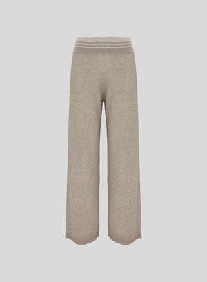 PANTALONI IN PUNTO RISO IN MISTO VISCOSA