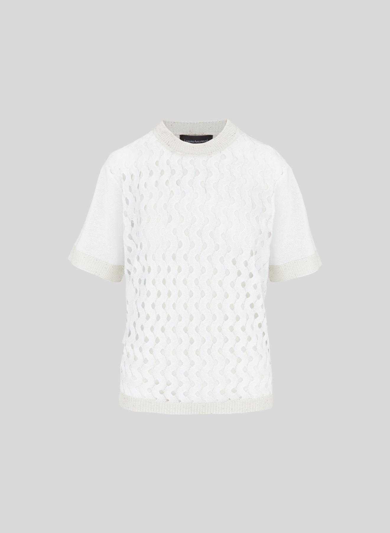 T-SHIRT IN MAGLIA DI MISTO VISCOSA