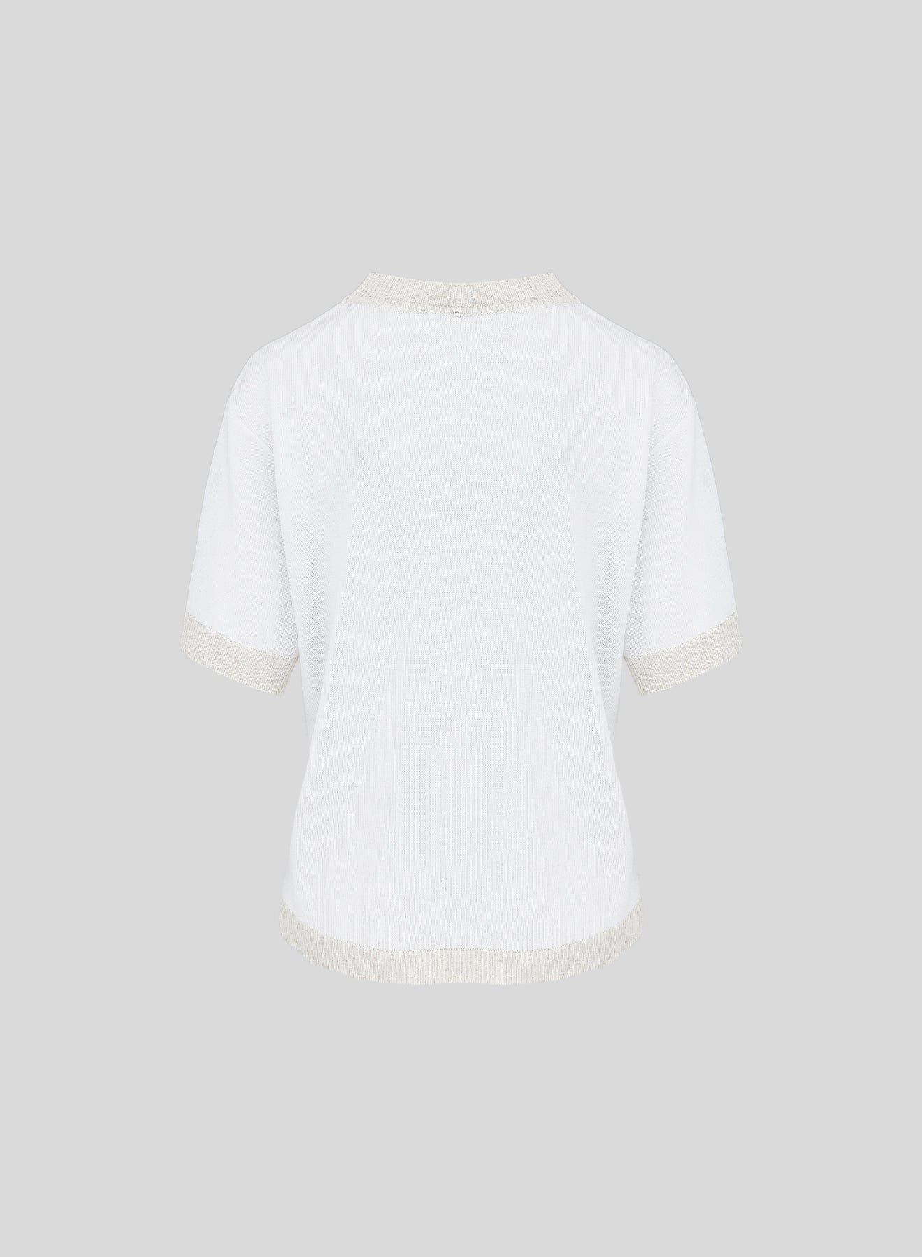 T-SHIRT IN MAGLIA DI MISTO VISCOSA