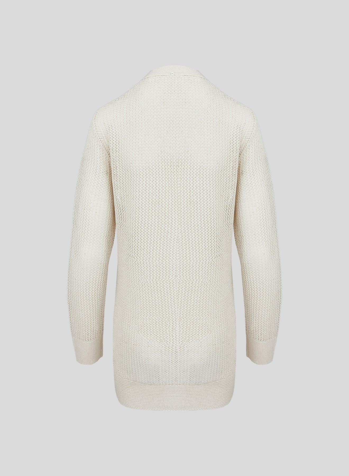 VISCOSE BLEND MESH KNIT CARDIGAN WITH SEQUINS
