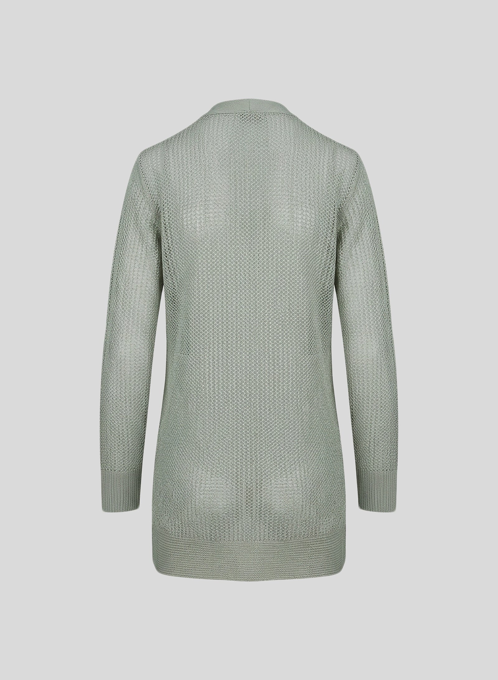 CARDIGAN IN PUNTO RETE IN MISTO VISCOSA CON PAILLETTES