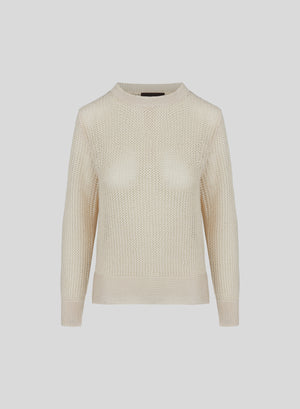 MAGLIA IN PUNTO LINKS E MICRORETE DI VISCOSA CON PAILLETTES