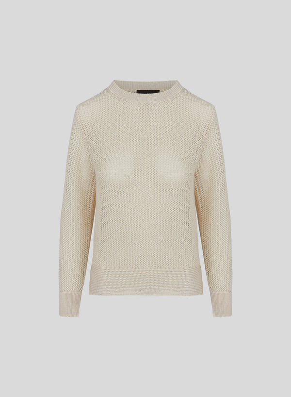 MAGLIA IN PUNTO LINKS E MICRORETE DI VISCOSA CON PAILLETTES