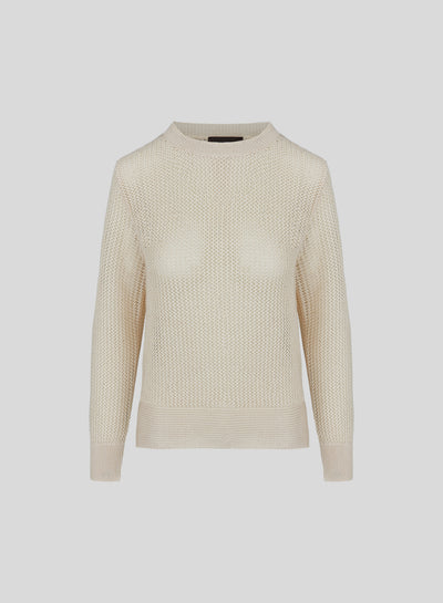 MAGLIA IN PUNTO LINKS E MICRORETE DI VISCOSA CON PAILLETTES