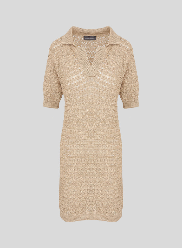 VISCOSE BLEND KNIT DRESS