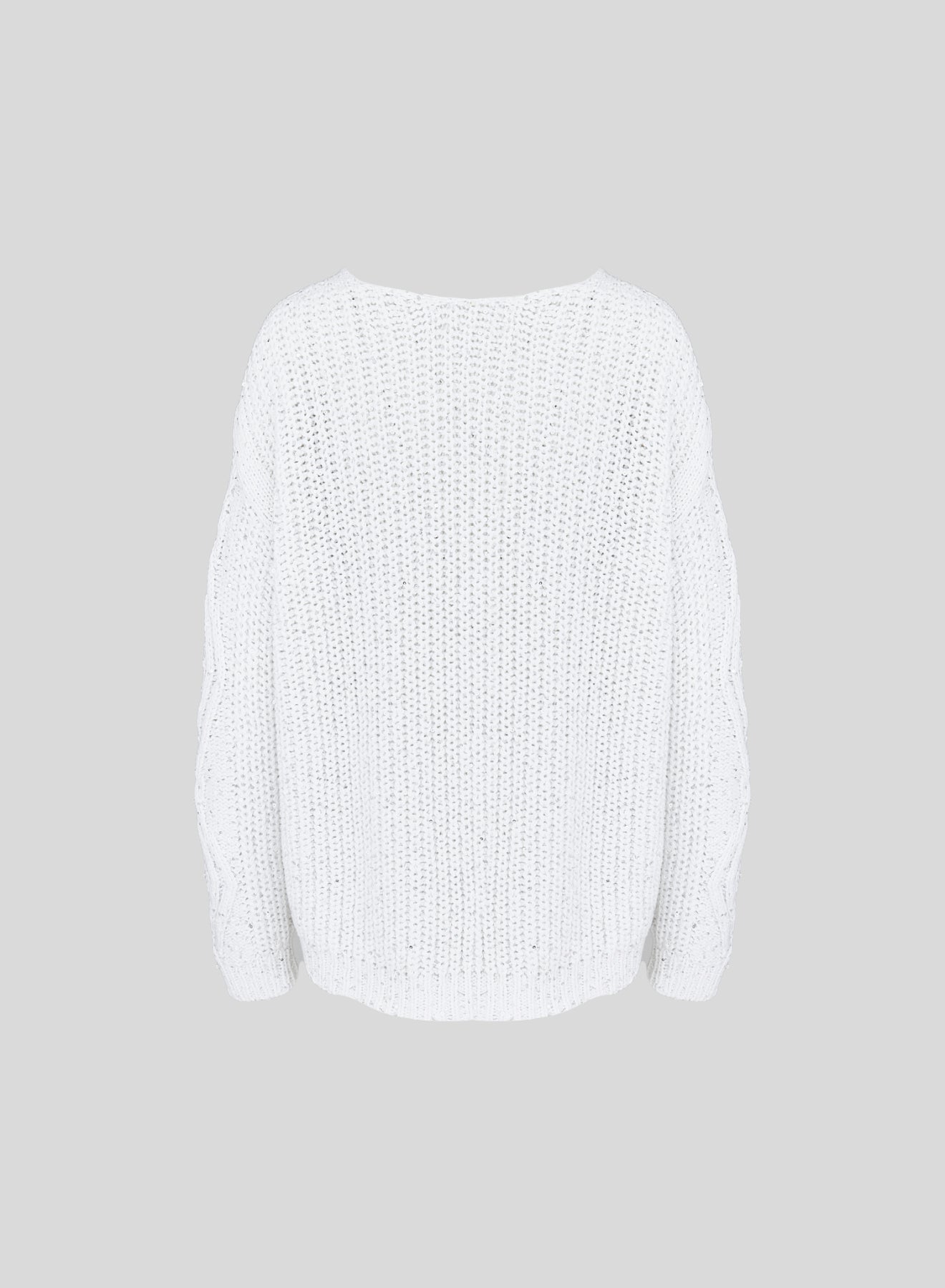 CABLE-KNIT COTTON SWEATER