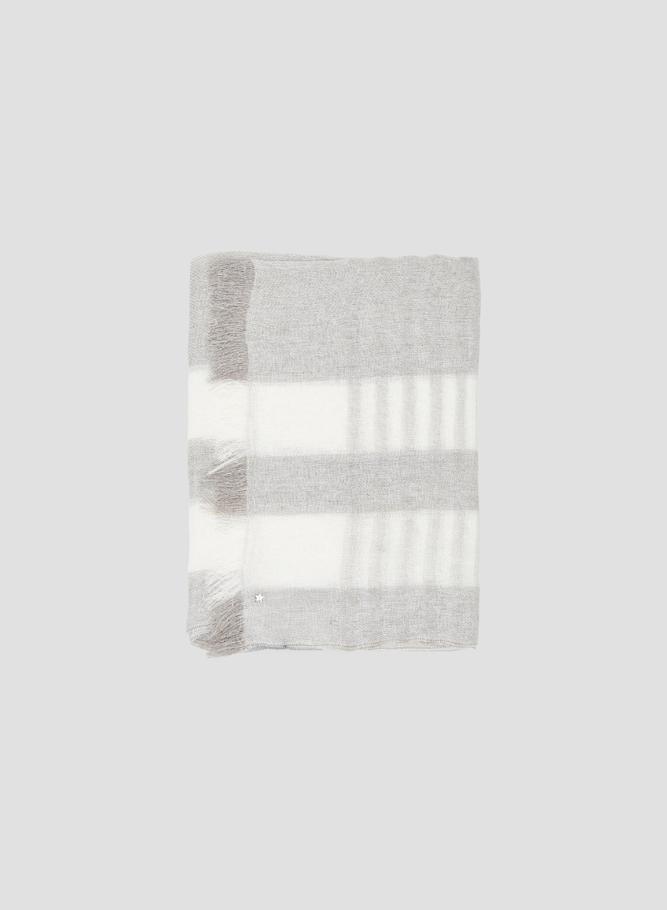 SCIARPA IN LINO E VISCOSA A RIGHE