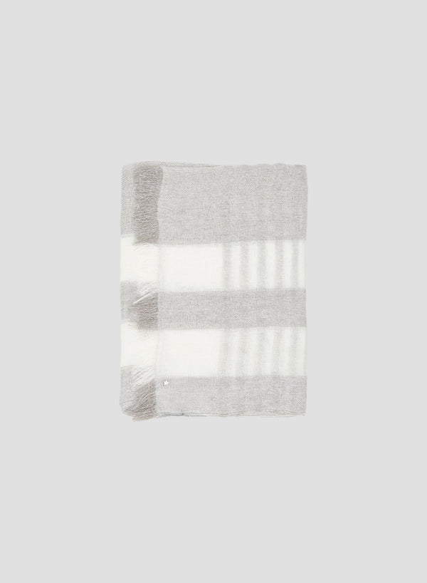 SCIARPA IN LINO E VISCOSA A RIGHE