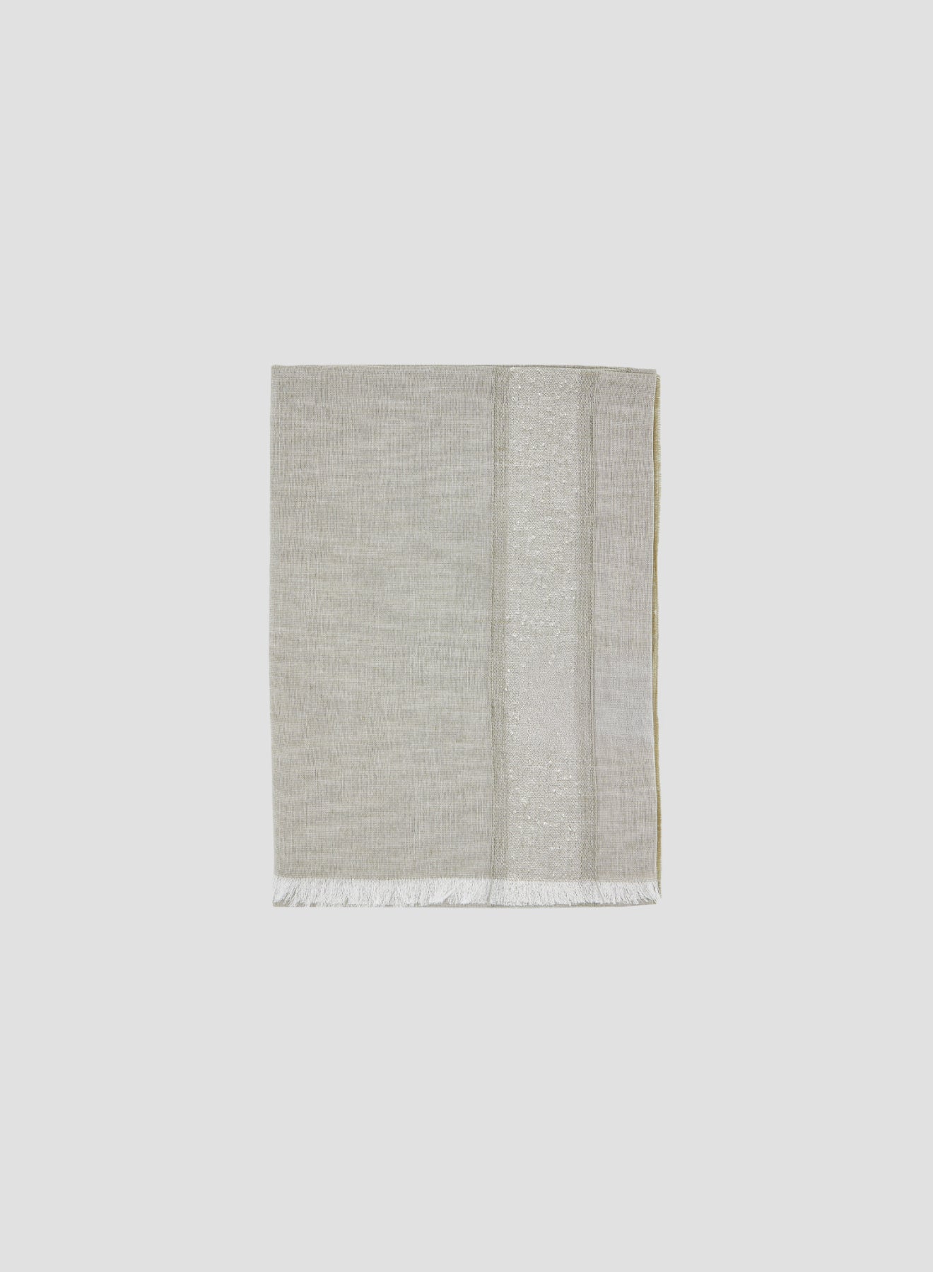 SCIARPA IN COTONE, LINO E SETA