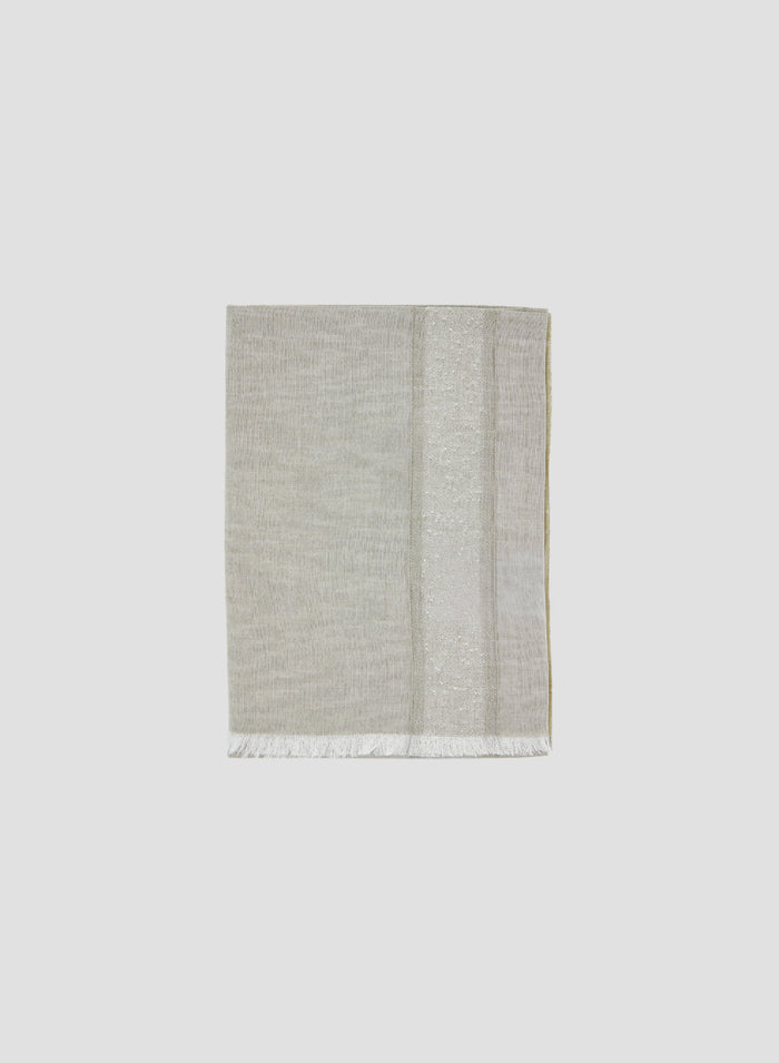 COTTON, LINEN AND SILK SCARF