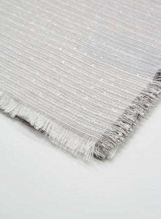 MODAL, SILK AND LINEN SCARF WITH SEQUINS