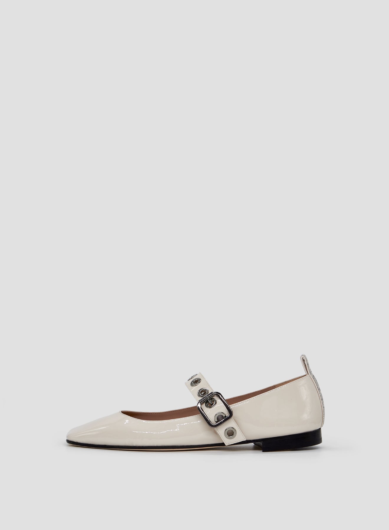 PATENT LEATHER MARY-JANE BALLERINAS