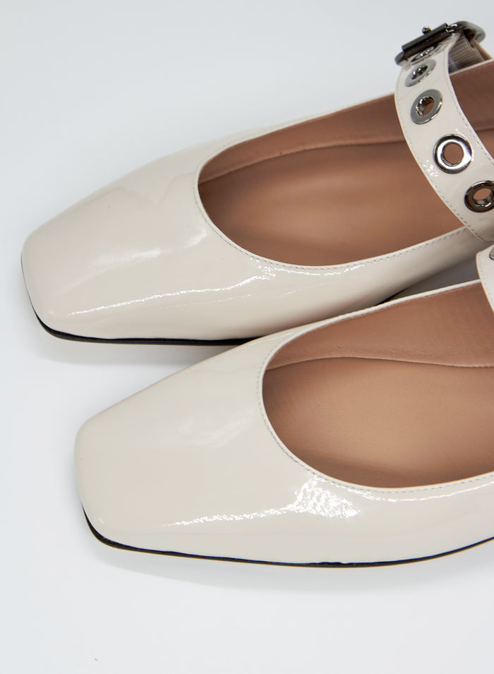BALLERINE MARY-JANE IN PELLE VERNICIATA