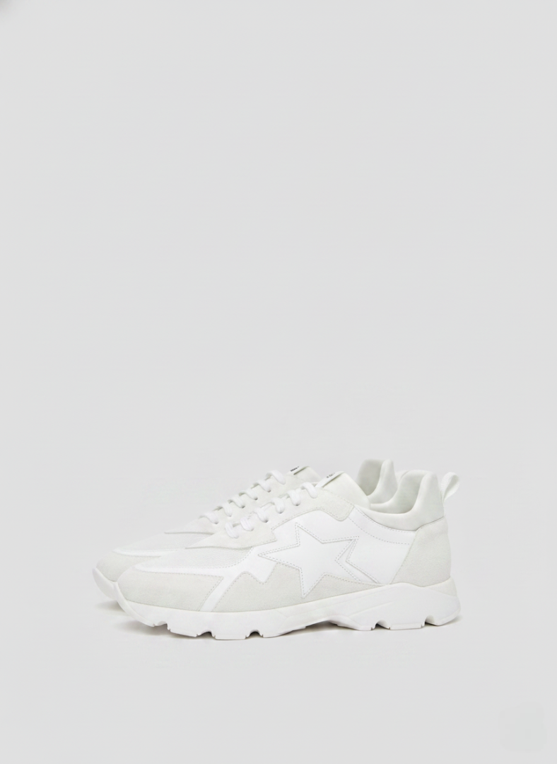 SNEAKERS ICONICHE IN PELLE E TESSUTO