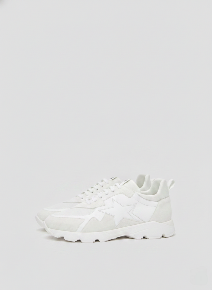 SNEAKERS ICONICHE IN PELLE E TESSUTO