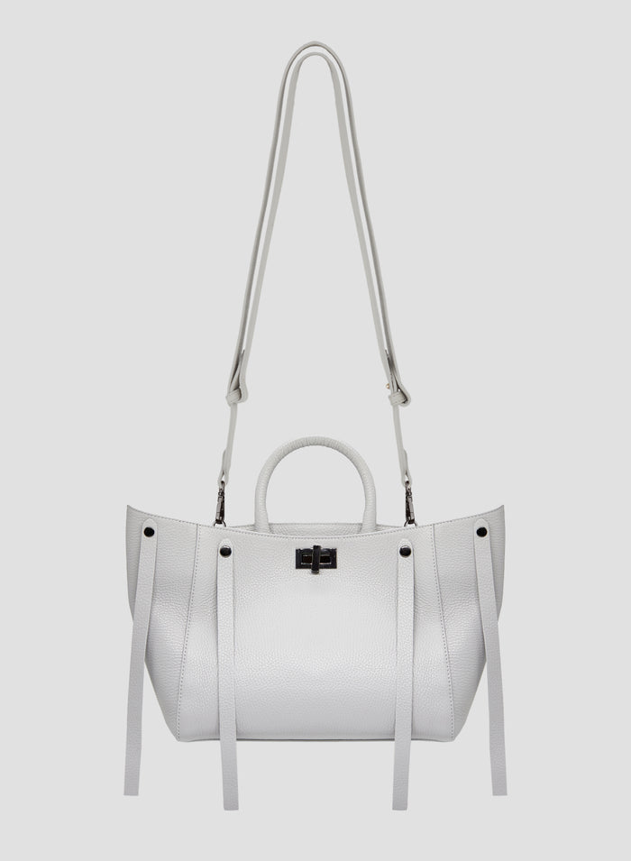 HAMMERED LEATHER CROSSBODY