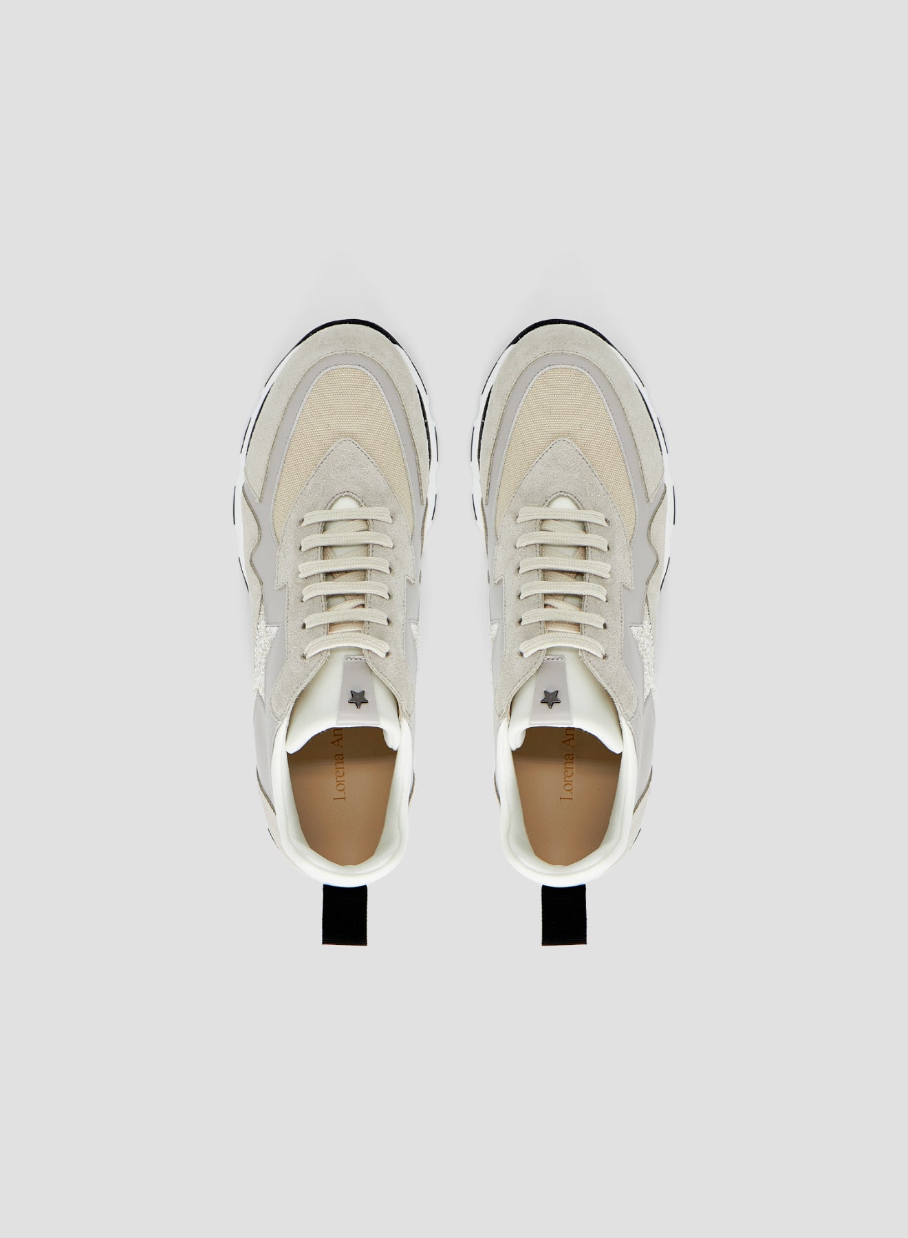 SNEAKERS ICONICHE IN PELLE CON RICAMO PAILLETTES