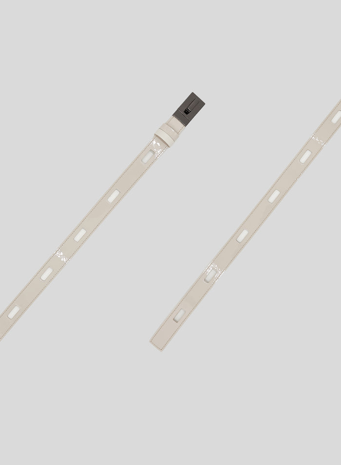 PATENT LEATHER REVERSIBLE BELT