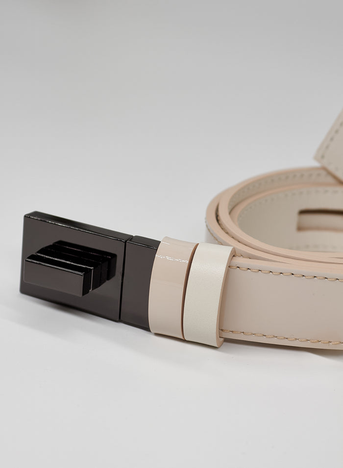 PATENT LEATHER REVERSIBLE BELT