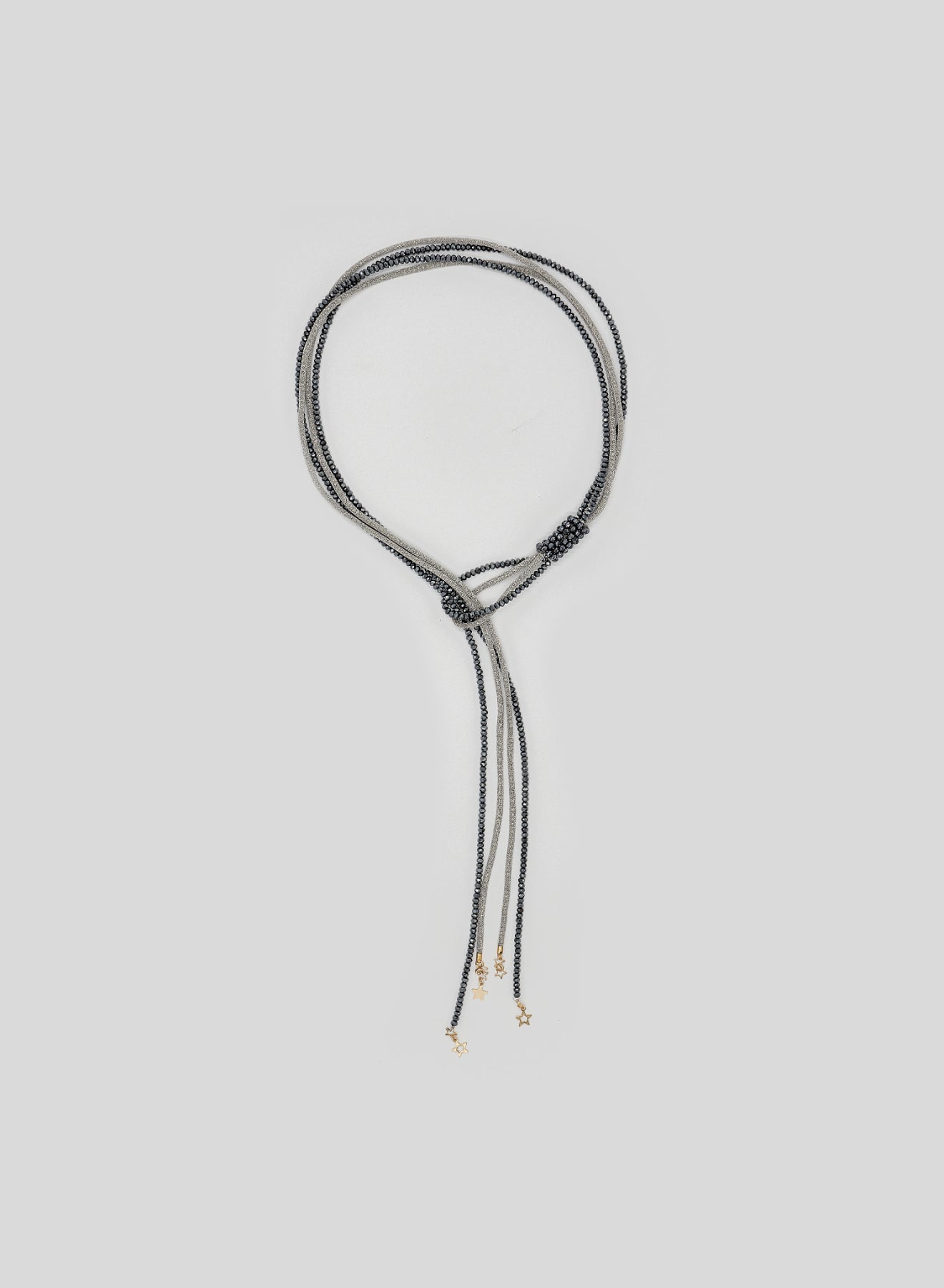 COLLANA IN VETRO E OTTONE