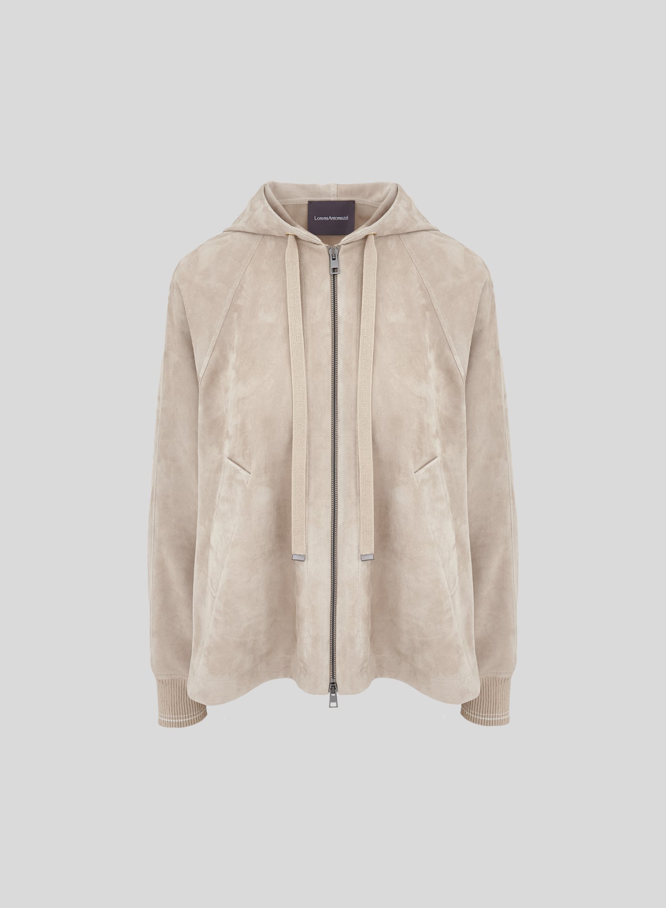 LEATHER HOODED JACKET