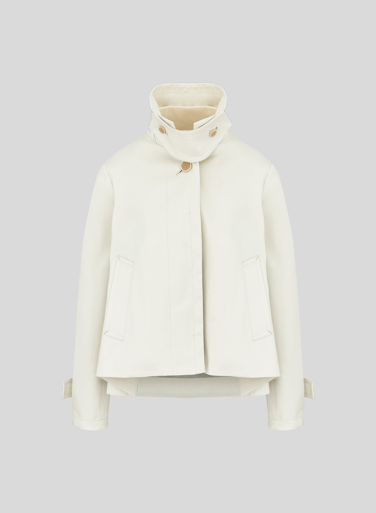 CABAN IN CANVAS DI COTONE STRETCH
