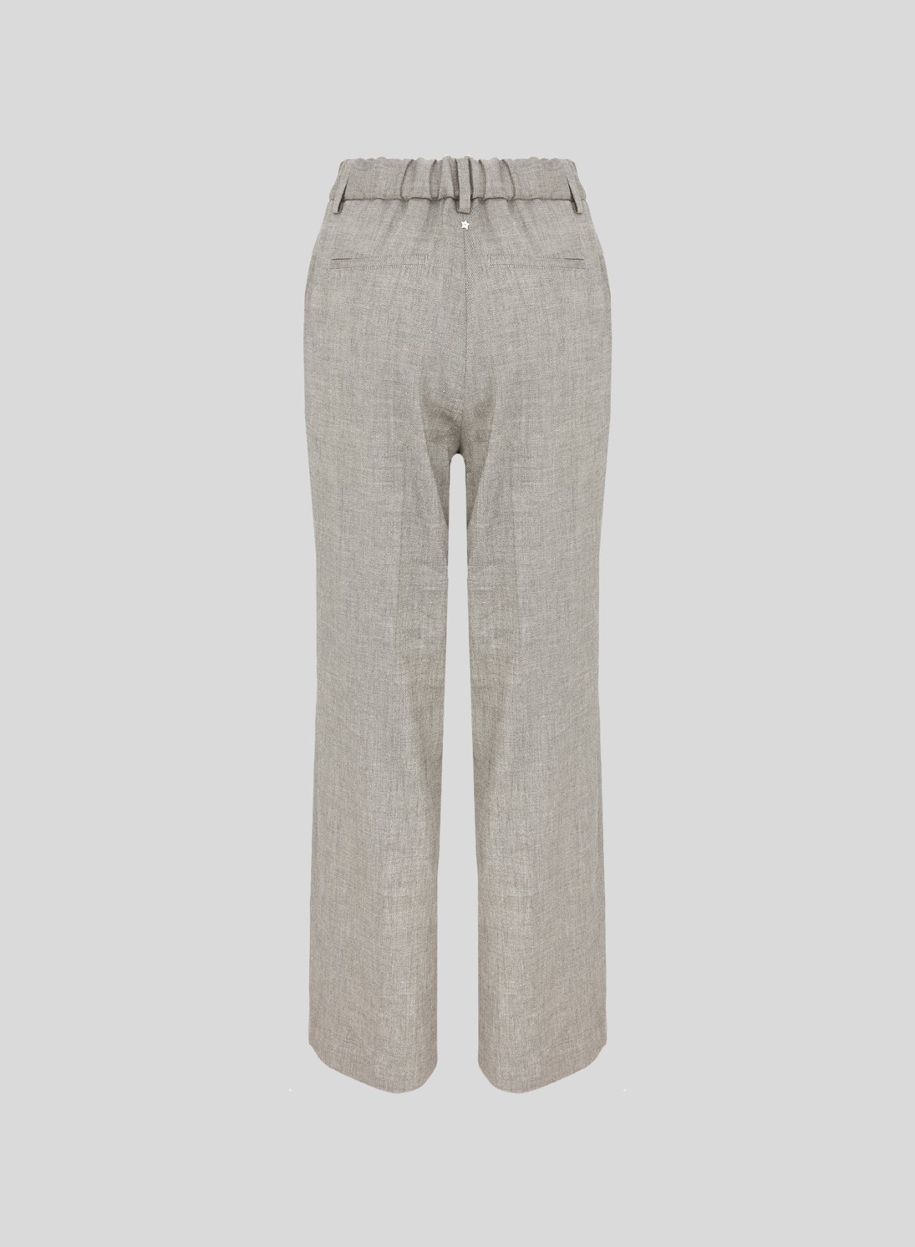 PANTALONI SARTORIALI IN MISTO LINO E VISCOSA MELANGE