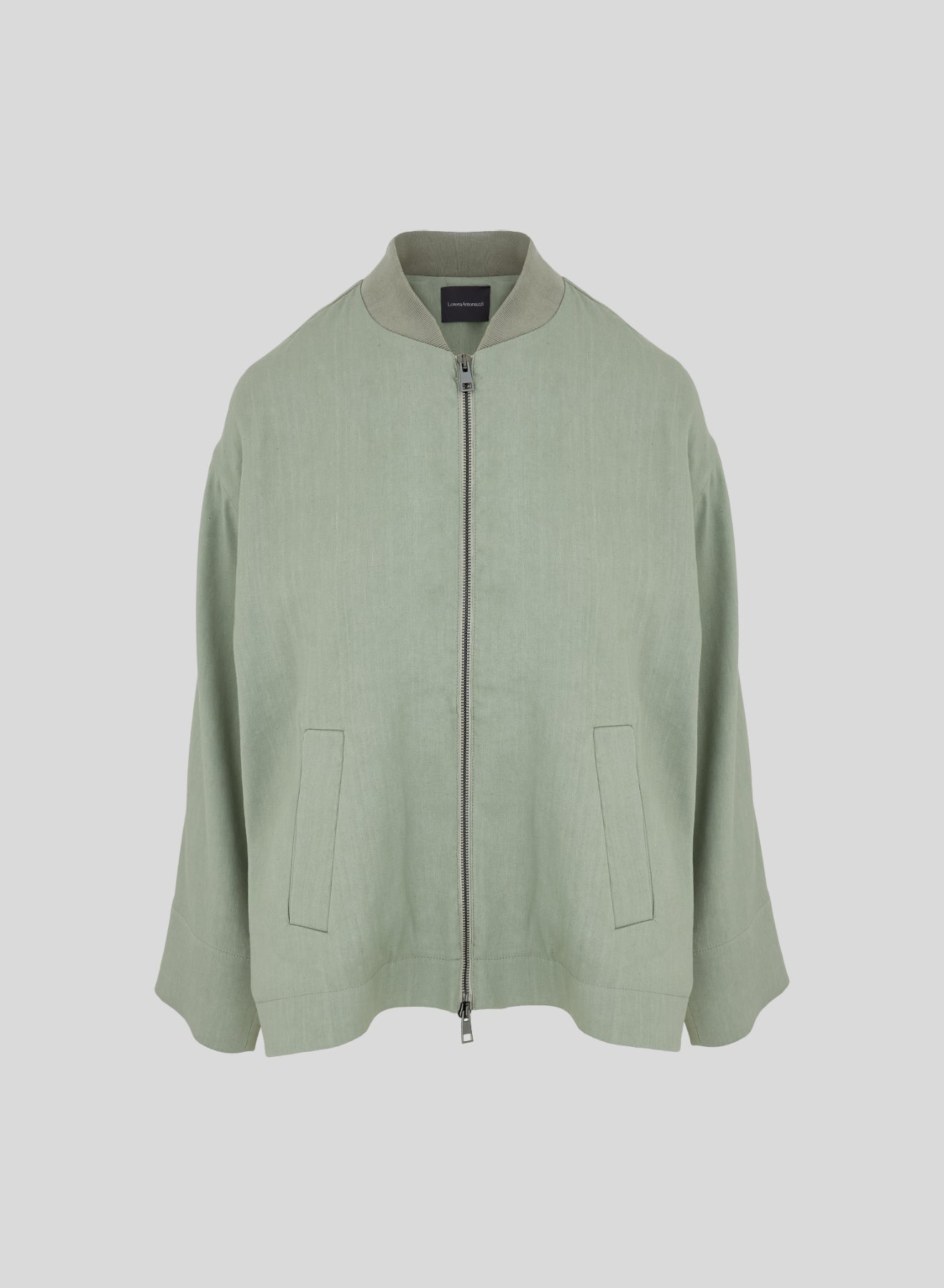 BOMBER IN LINO E VISCOSA STRETCH
