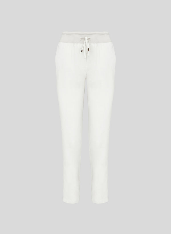 JOGGERS IN LINO E VISCOSA STRETCH