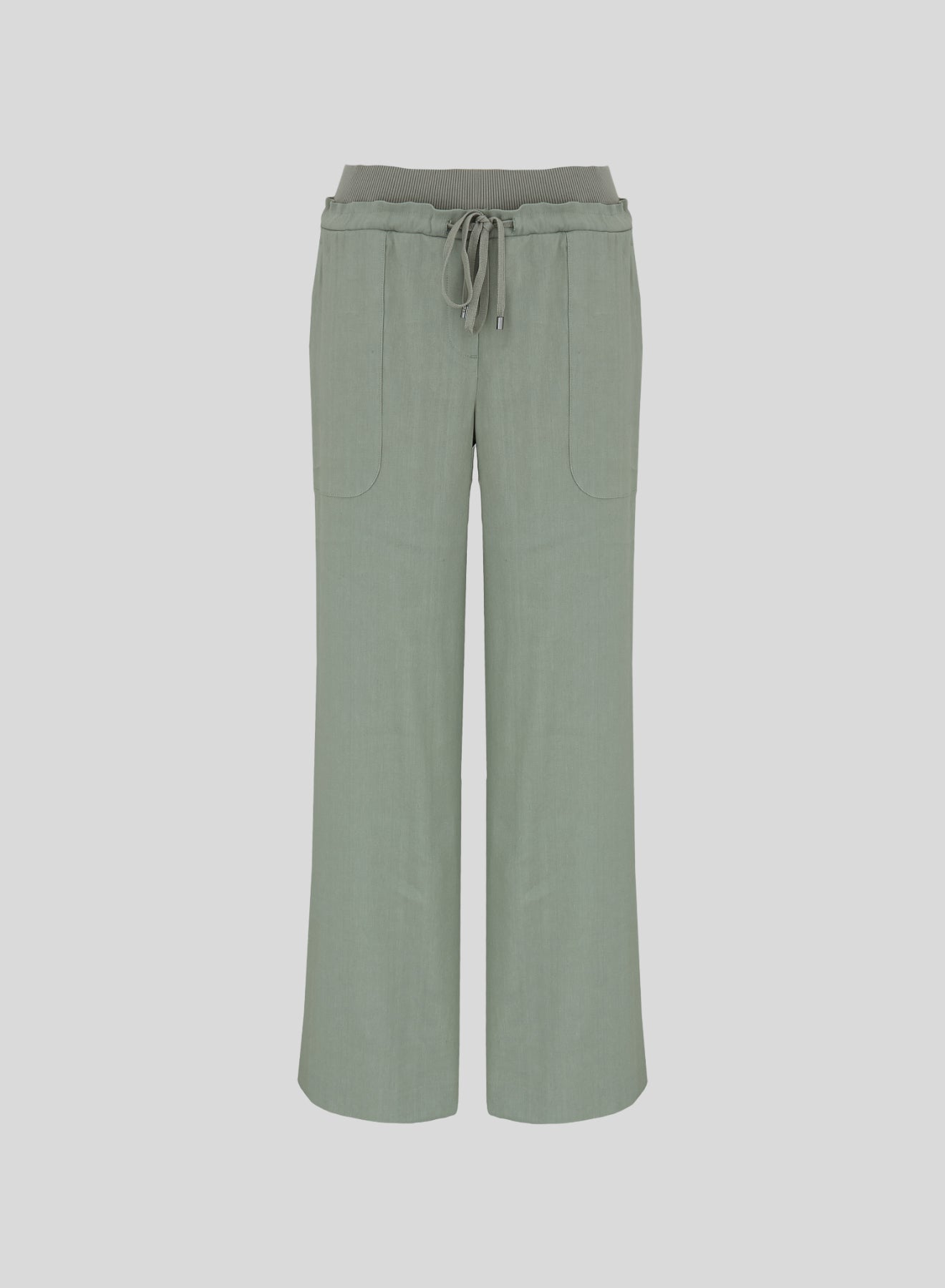 PANTALONI IN LINO E VISCOSA STRETCH