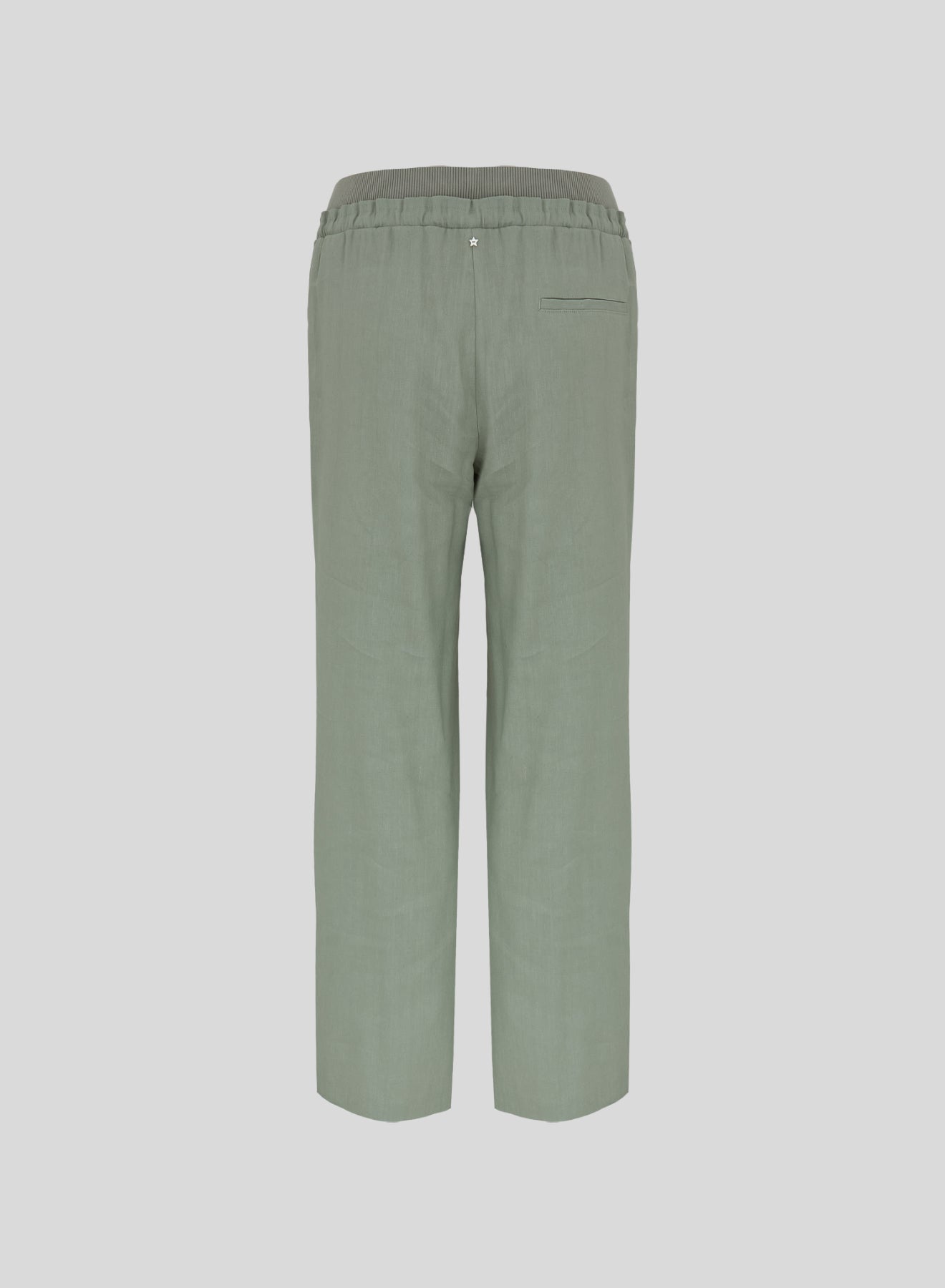 PANTALONI IN LINO E VISCOSA STRETCH