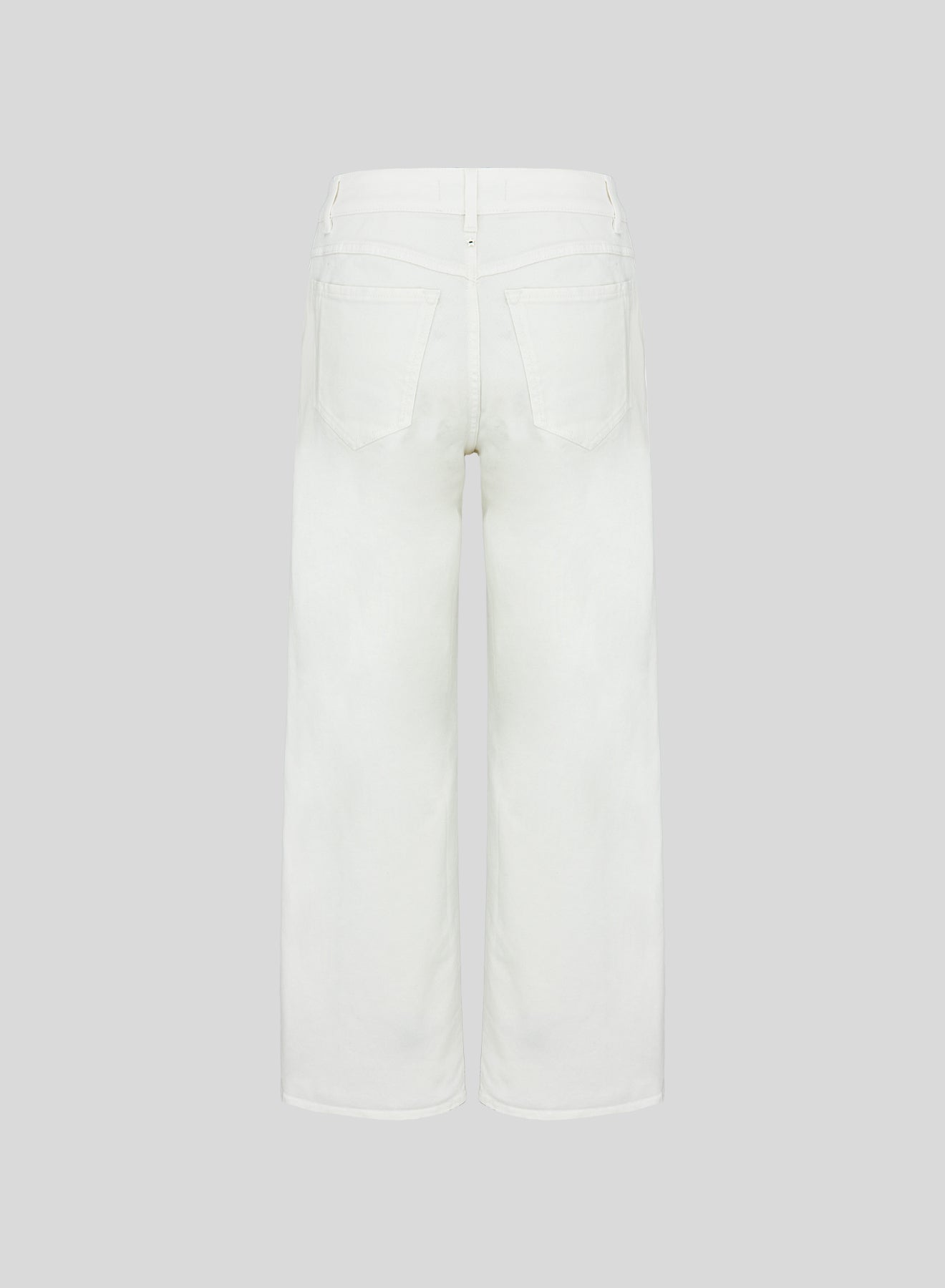 PANTALONI A GAMBA LARGA IN DENIM CON RICAMO PAILLETTES