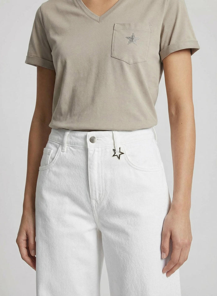 STRETCH COTTON LORENA T-SHIRT