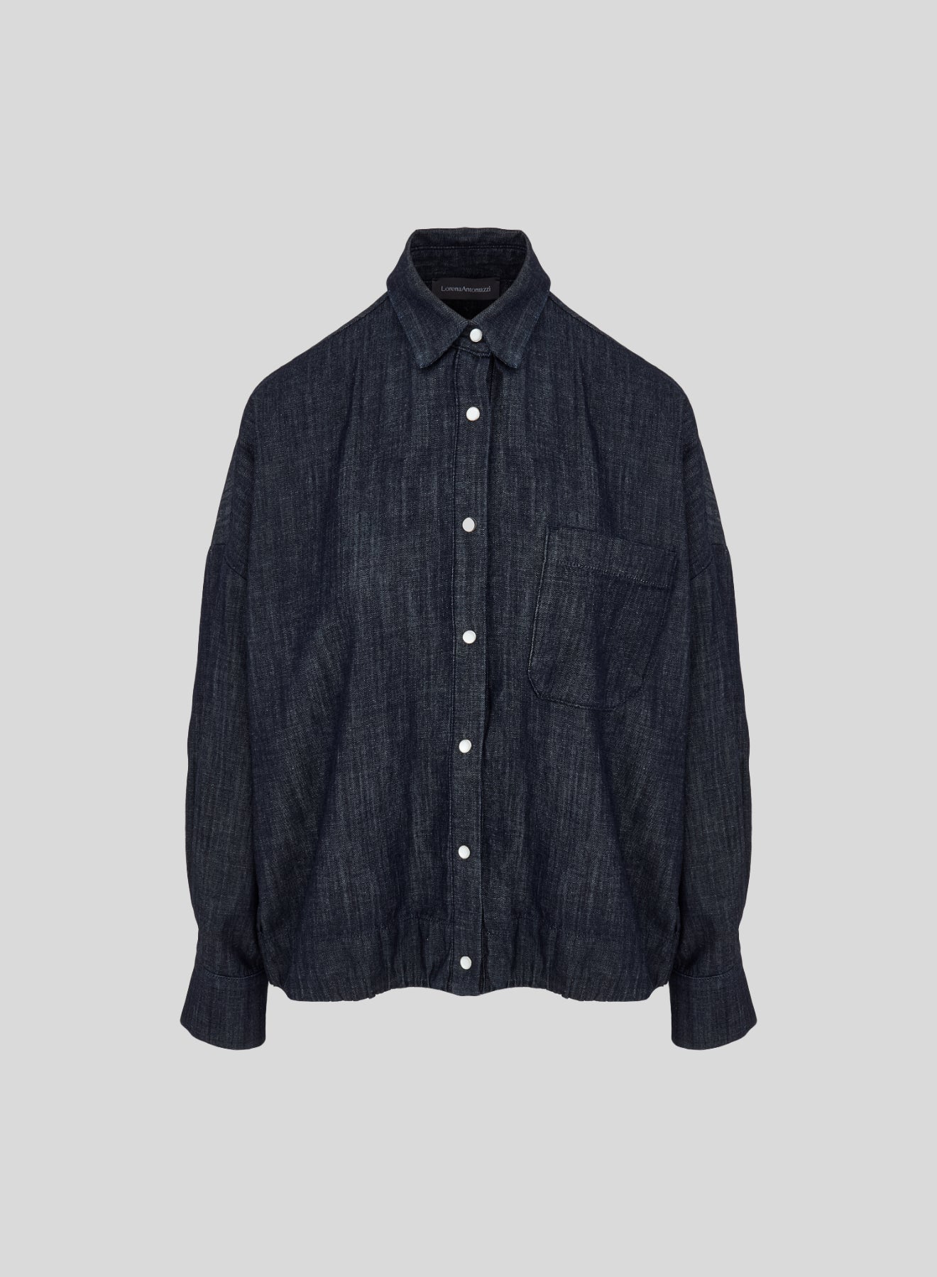 CAMICIA OVERSIZE IN DENIM FLUIDO
