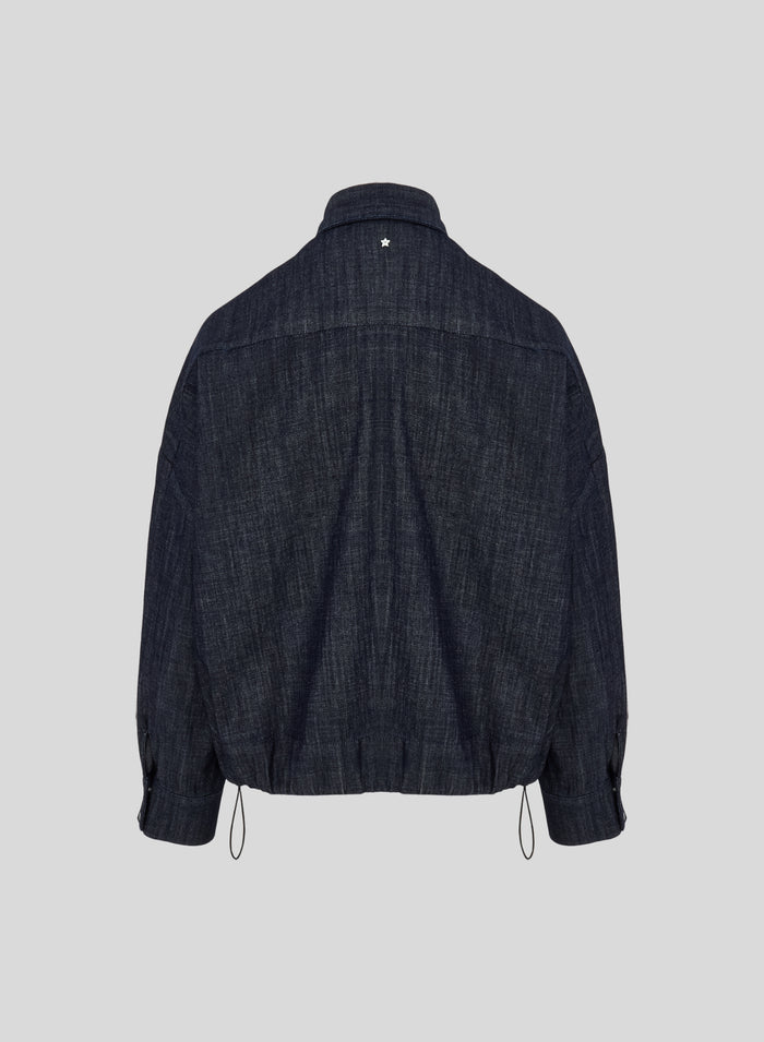 CAMICIA OVERSIZE IN DENIM FLUIDO