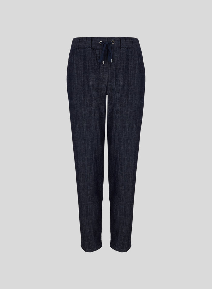 FLUID DENIM JOGGER PANTS