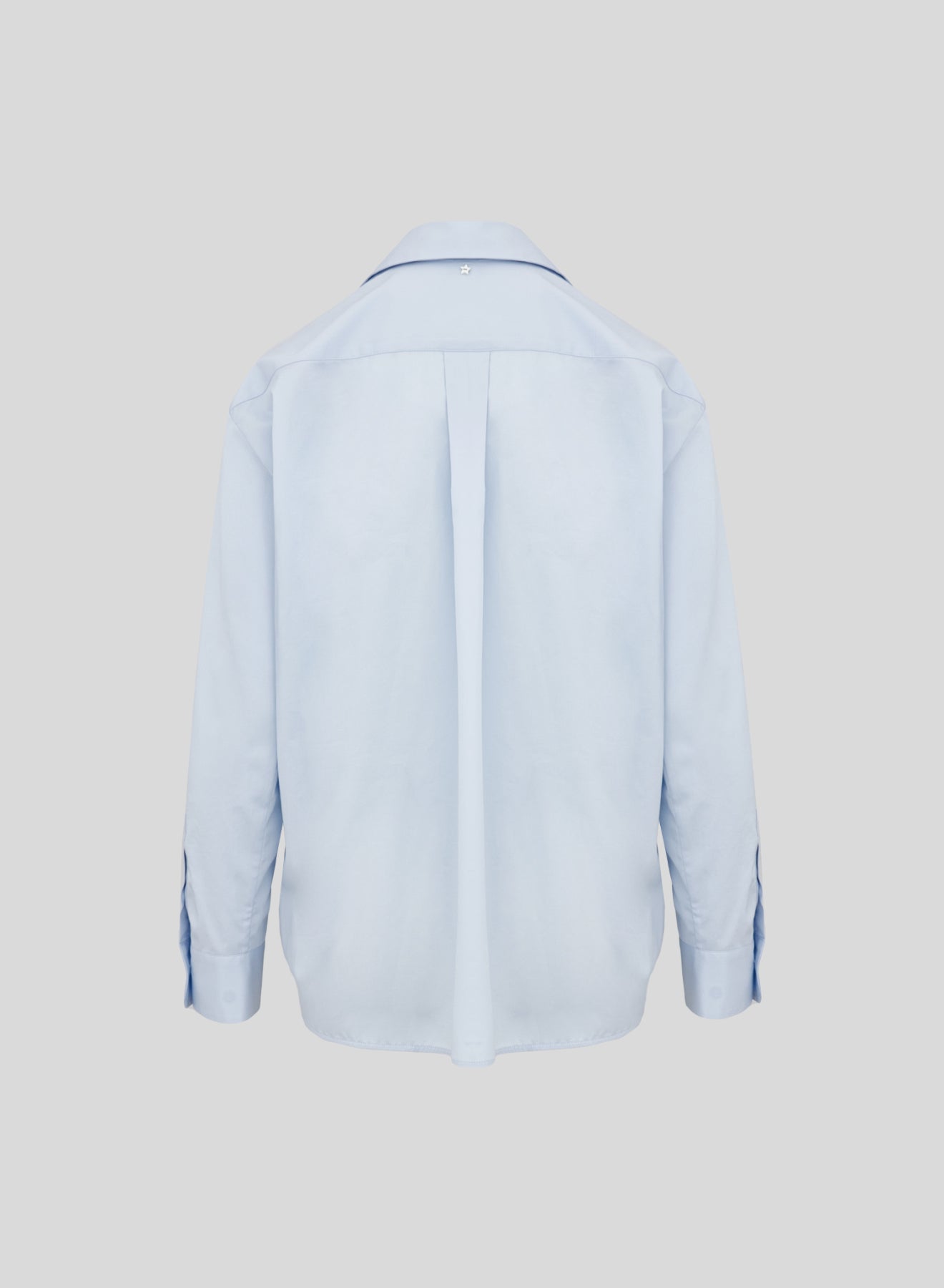 POPLIN SHIRT WITH ASYMMETRICAL CLOSURE