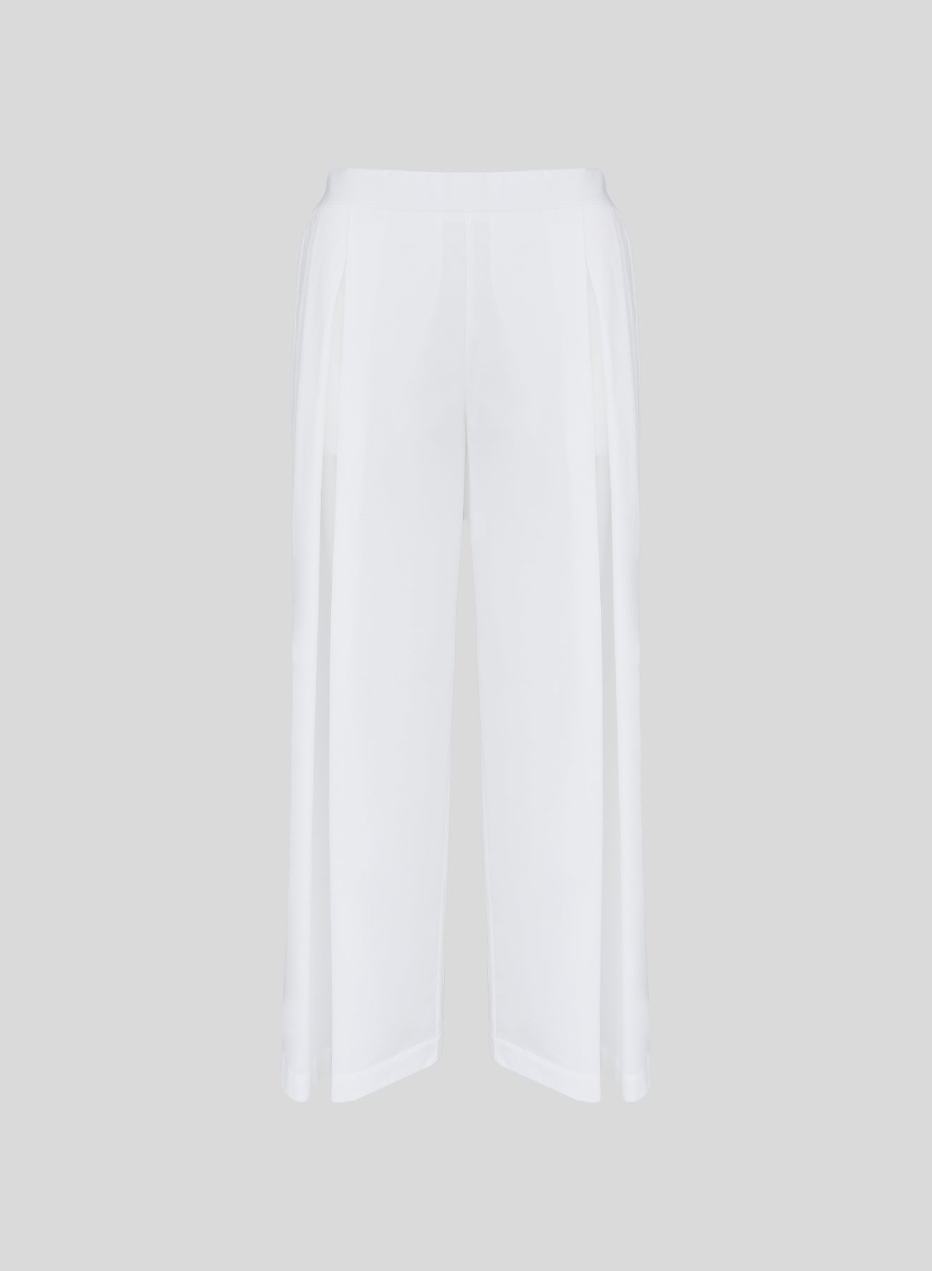 PANTALONI IN POPELINE DI COTONE STRETCH