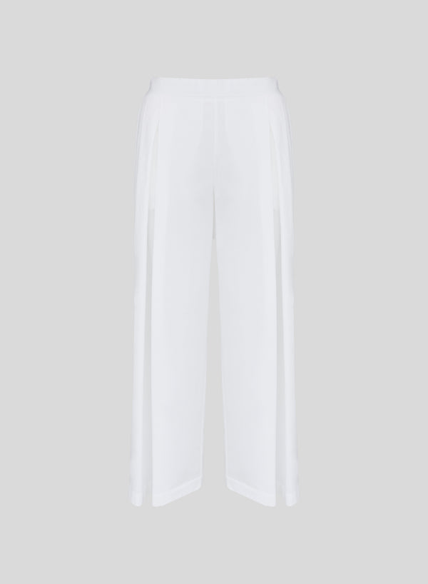 PANTALONI IN POPELINE DI COTONE STRETCH