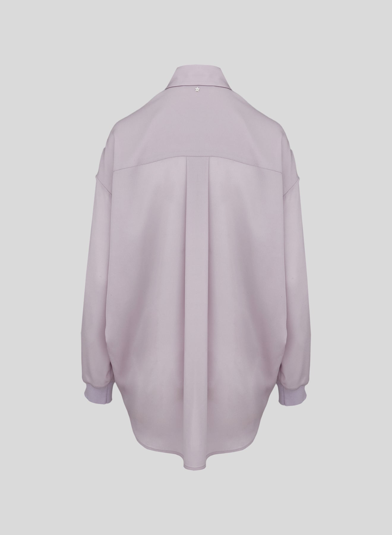 CAMICIA OVERSIZE IN TWILL DI MISTO SETA