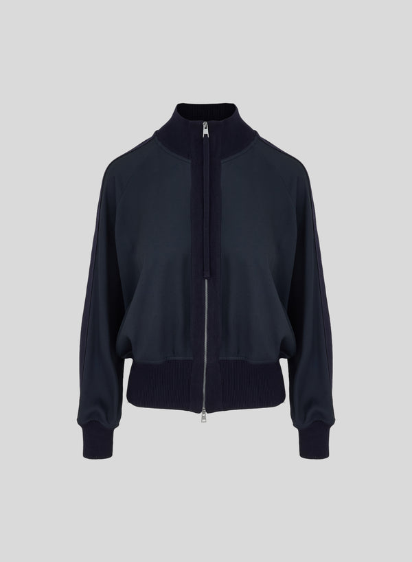 BOMBER IN TWILL DI MISTO SETA E COTONE