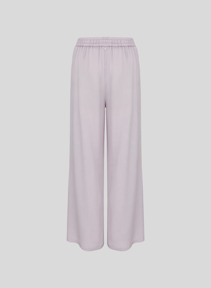 PANTALONI IN TWILL DI MISTO SETA