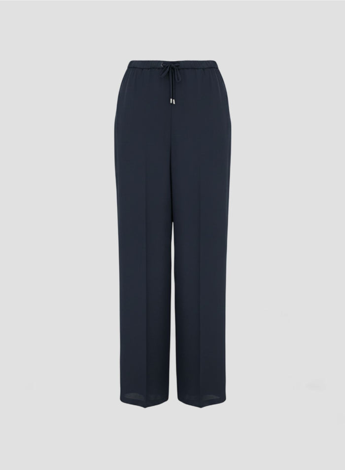 PANTALONI IN TWILL DI MISTO SETA